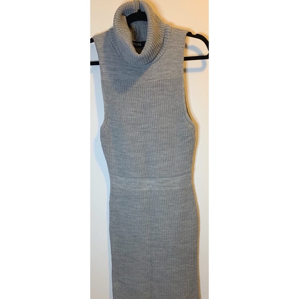 Missguided Sleeveless Roll Neck Sweater Dress